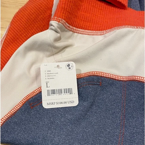 Free People FP Movement Undercover soft Leggings Blueberry Combo L NWT perfect - Picture 10 of 13